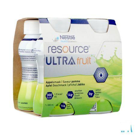 Resource Ultra Fruit Saveur Pomme 4X200 ml