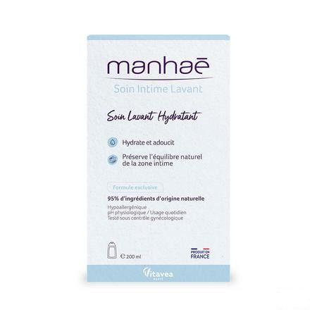 Manhae Hydraterende Intieme Verzorging Fl 200ml  -  Nutrisante