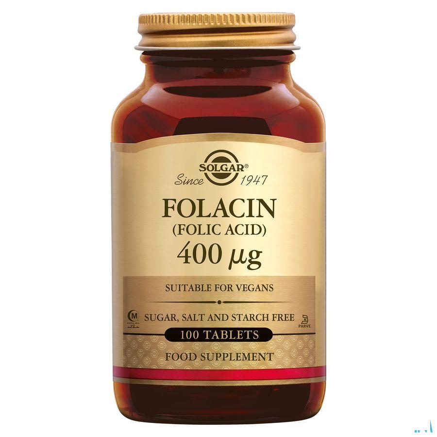 Solgar Folacin (Foliumzuur) Comp 100X400Mcg  -  Solgar Vitamins