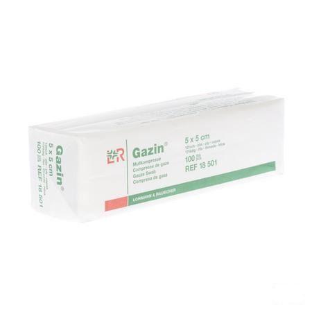 Gazin Kompres Niet steriel 12p 5,0x 5,0cm 100 18501  -  Lohmann & Rauscher
