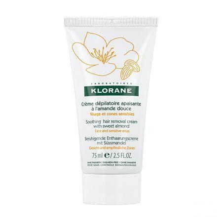 Klorane Ontharingscreme Gelaat-gev Zones Tube 75 ml