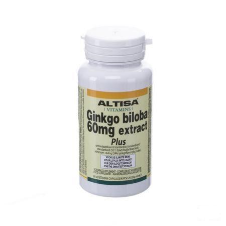 Altisa Ginkgo Biloba 60 mg Capsule 60  -  Dieximport