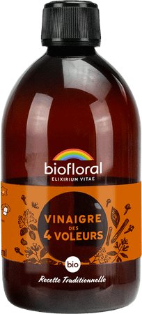 Biofloral Elixir Vinaigre 4 Voleurs Bio 500 ml  -  Pranarom