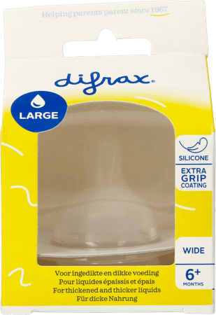 Difrax Flessenspeen Natural Wide Large 678  -  Difrax