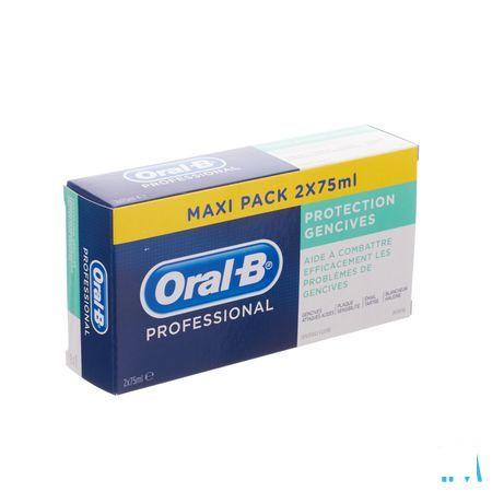 Oral B Professional Prot. Gencives Dentifrice 2X75ml