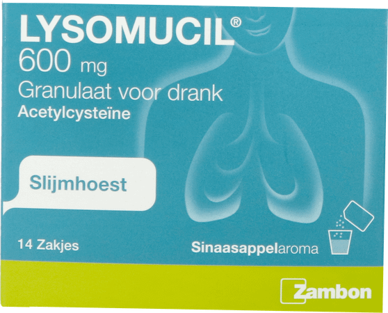 Lysomucil 600 Gran Zakjes 14 X 600 mg