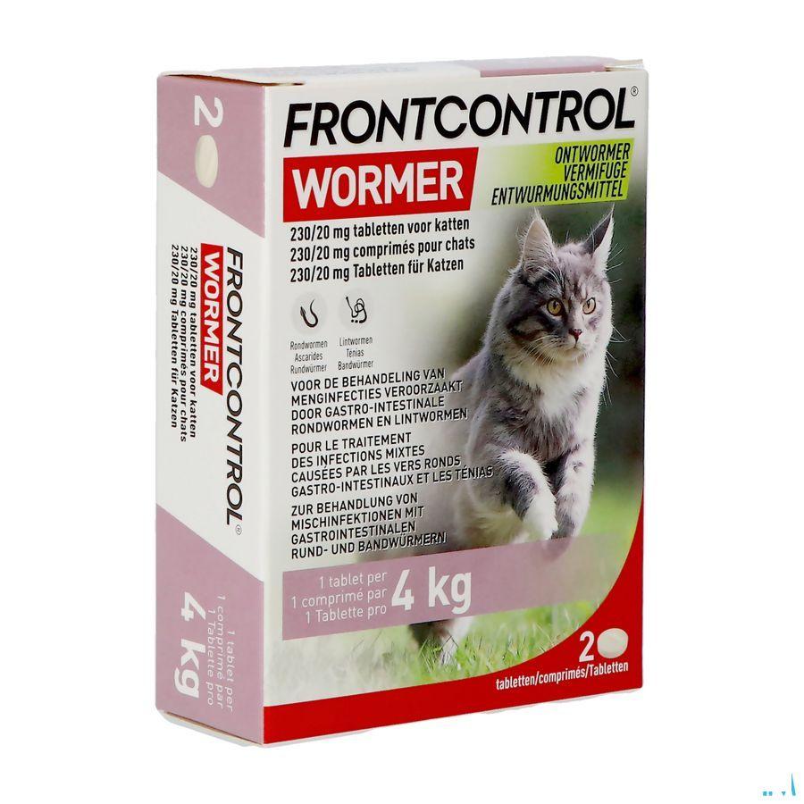 Frontcontrol Wormer 230 mg/20 mg Kat Tabl 2