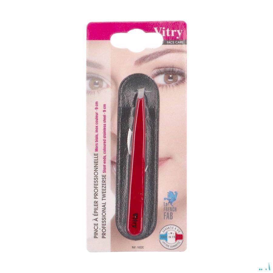 Vitry Classic Pince Epil Prof Oblique Inox 1022  -  Vitry