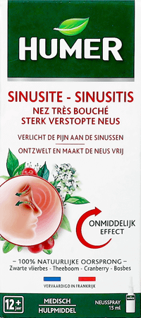 Humer Sinusitis Neusspray 15 ml  -  Urgo Healthcare