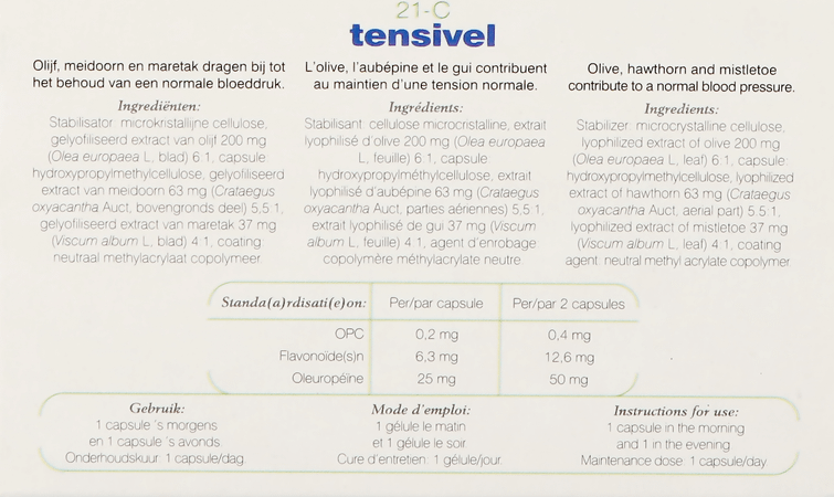 Soria 21-c Tensivel Xxi 30 Capsule  -  Soria Bel