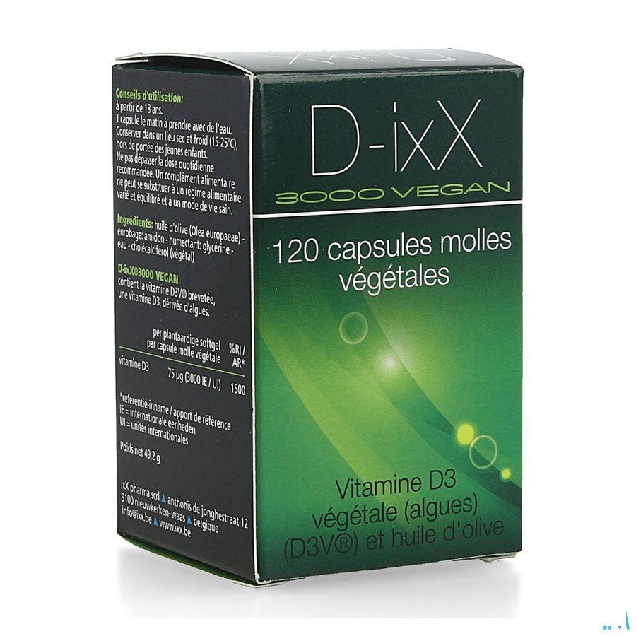 D-Ixx 3000 Vegan Soft Caps 120  -  Ixx Pharma