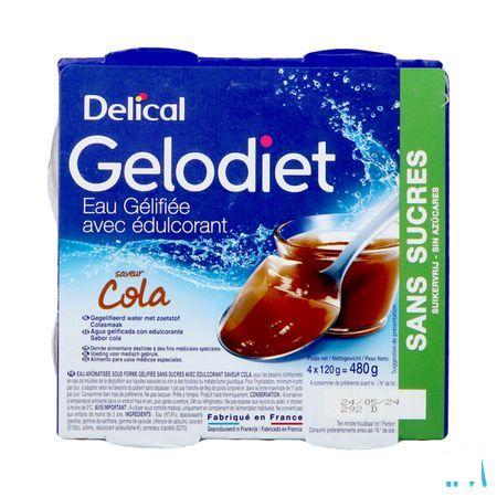 Gelodiet Gelwater Zoetstof Cola Pot 4x120 gr  -  Bs Nutrition