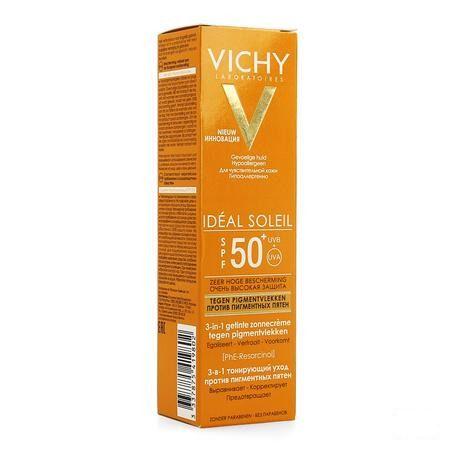Vichy Cap Id Oplossing Ip50 + Creme Anti pigmentvlek 3in1 50 ml  -  Vichy