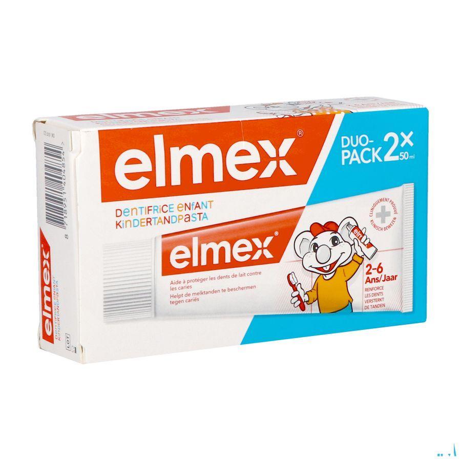 Elmex Dentifrice Enfant 2-6A 2 x 50 ml