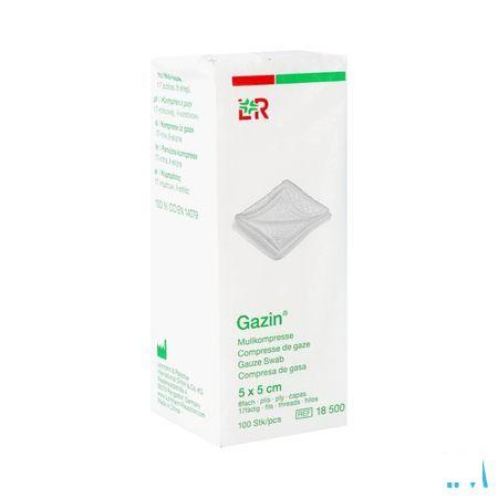 Gazin Kompres Niet steriel 8p 5,0x 5,0cm 100 18500  -  Lohmann & Rauscher