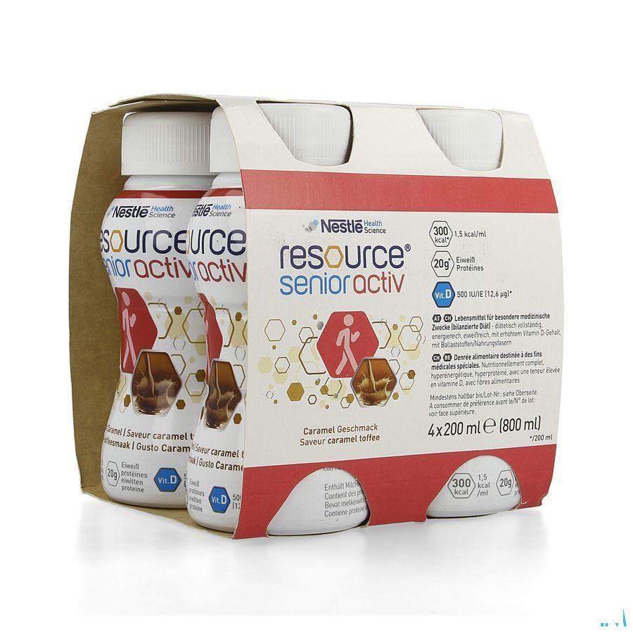 Resource Senior Active Caramel 4x200 ml  -  Nestle
