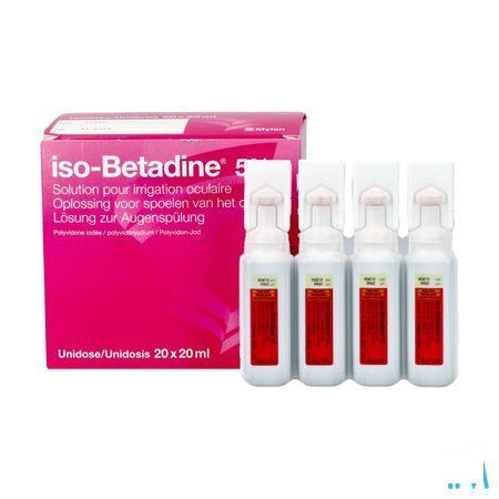 Iso Betadine Solution Oculaire-spoelen Oog 20udx20 ml 5%