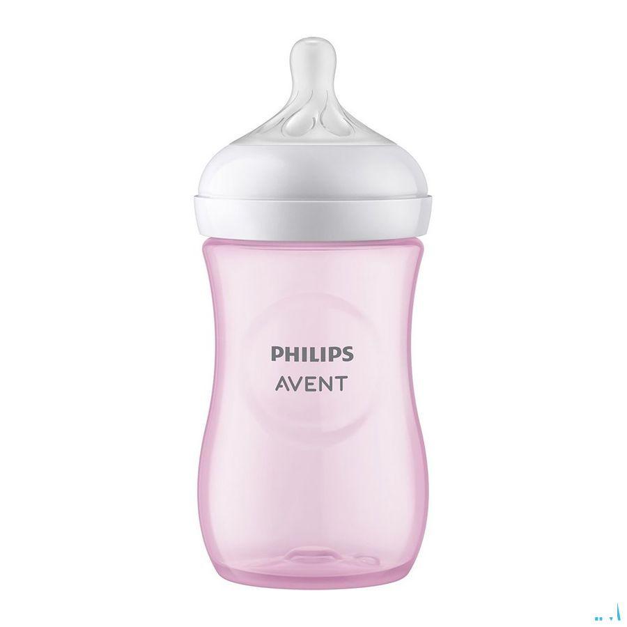 Philips Avent Natural 3.0 Zuigfles Roze 260 ml