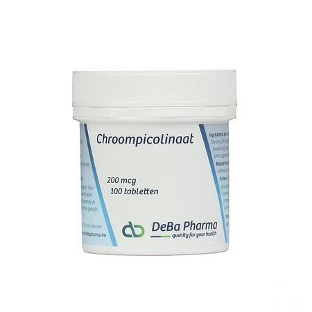 Chromium Picco 200y Comprimes 100  -  Deba Pharma