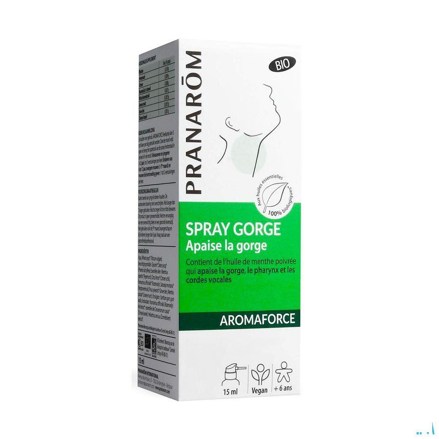 Aromaforce Bio Spray Gorge Apaisant 15 ml  -  Pranarom