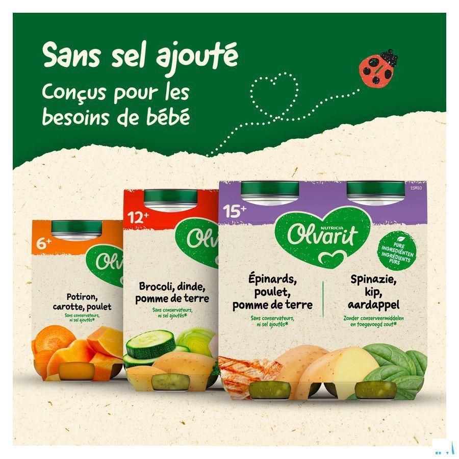 Olvarit Wortel Kip Puree 2x200 gr 8m01  -  Nutricia
