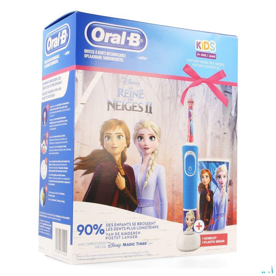 Oral-B Kids D100 Frozen + Eb10 + Beker Gratis