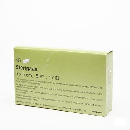 Sterigaas Kompres Steriel 8l 5,0x 5,0cm 40x1