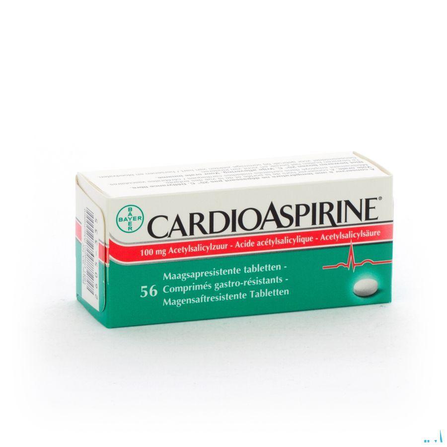 Cardioaspirine Maagsapresist. Tabletten 56 X 100 mg