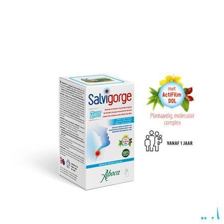 Salvigorge 2act Spray zonder Alcohol 30 ml  -  Aboca