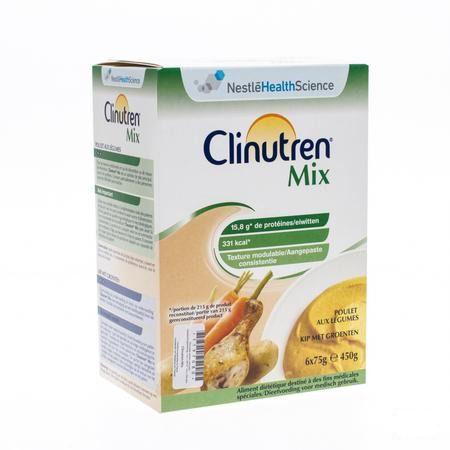 Clinutren Mix Kip-groenten Zakje 6x75 gr  -  Nestle