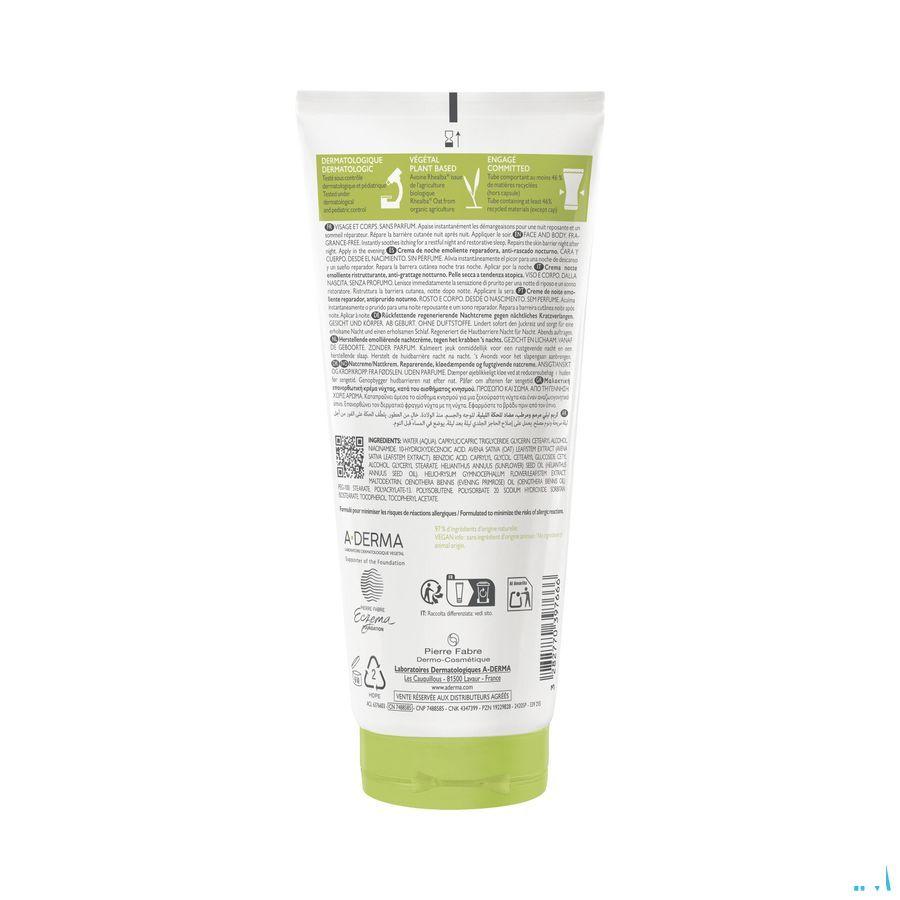 Aderma Exomega Control Herst. Emol. Nacht Cr 200 ml