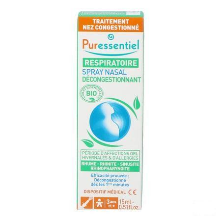 Puressentiel Ademhaling Neusspray 15 ml  -  Puressentiel