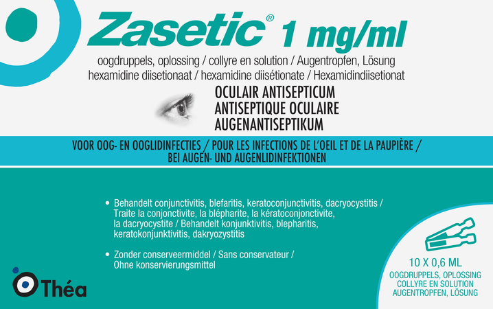 Zasetic 1Mg/ml Opl  Oogdruppels 10 x 0,6ml
