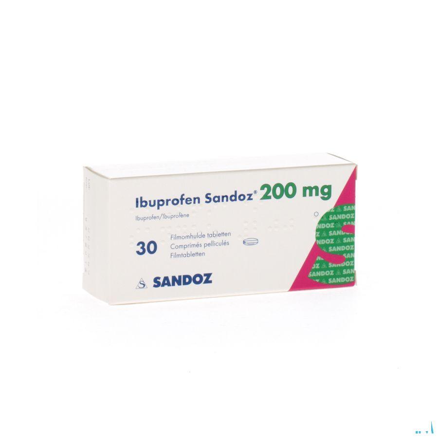 Ibuprofen Sandoz 200 mg Comprimes Pellicules 30x200 mg 