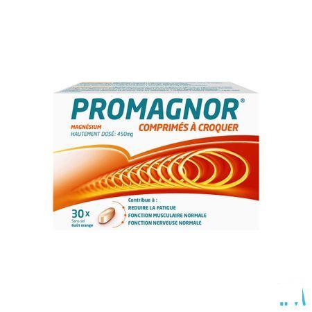 Promagnor Citroen zonder suiker kauwtabletten 30x450 mg