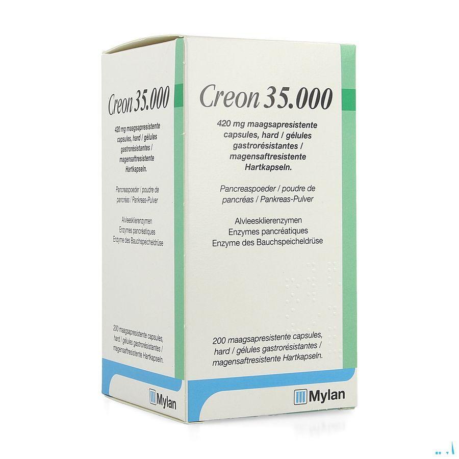 Creon 35000 420 mg Maagsapresist Harde Caps200 Hdpe
