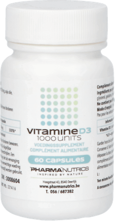 Vit D3 Capsule 60 Pharmanutrics  -  Pharmanutrics