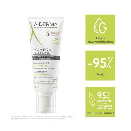Aderma Exomega Allergo Balsem Emolierend Tube200 ml  -  Aderma