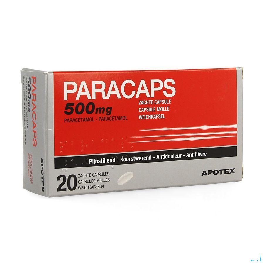 Paracaps 500 mg Capsule Molles 20 X 500 mg