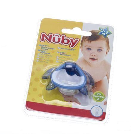 Nuby Fopspeen Tritan Geo Silicoon Ortho 0-2m  -  New Valmar