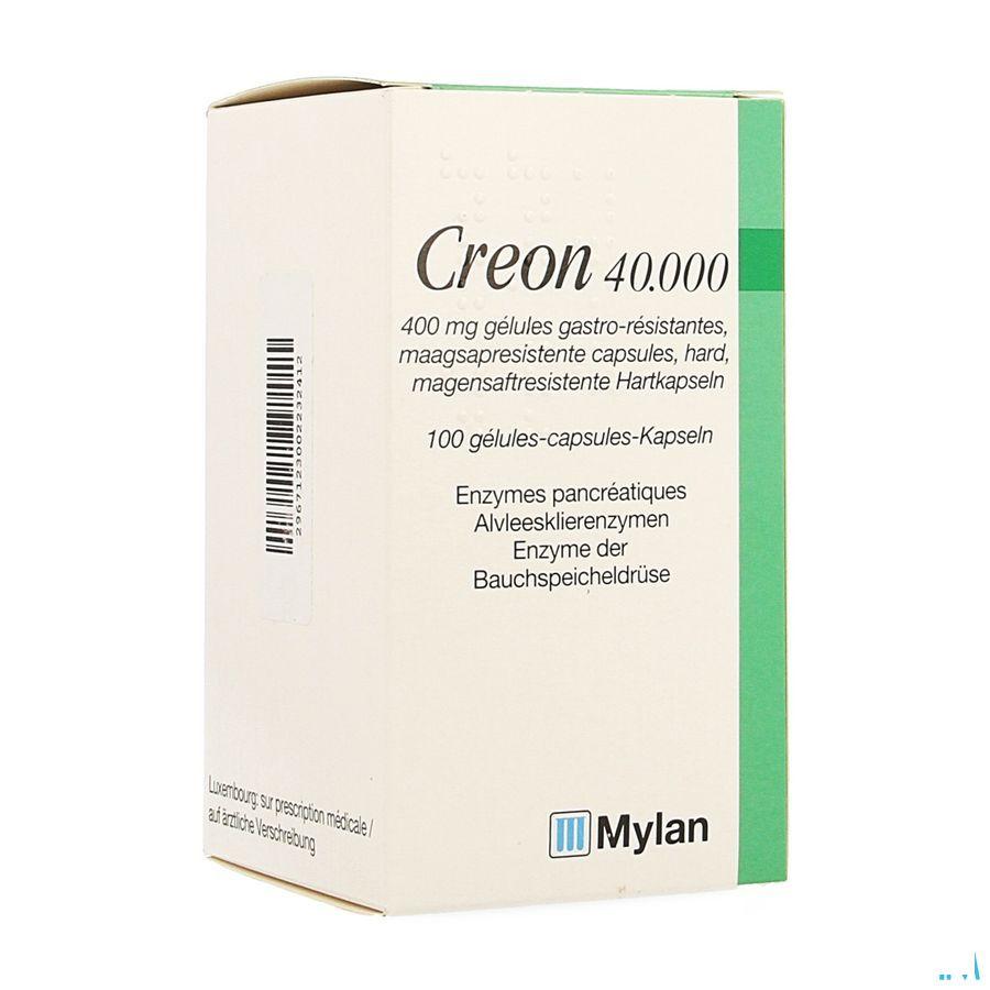 Creon 40000 Capsule Maagsapresist Hard 100 X 400 mg