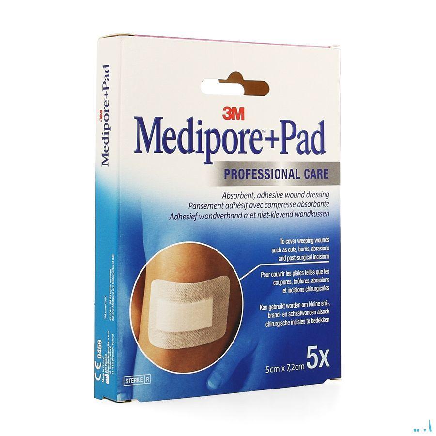 Medipore + Pad 3m 5x 7,2cm 5 3562p  -  3M