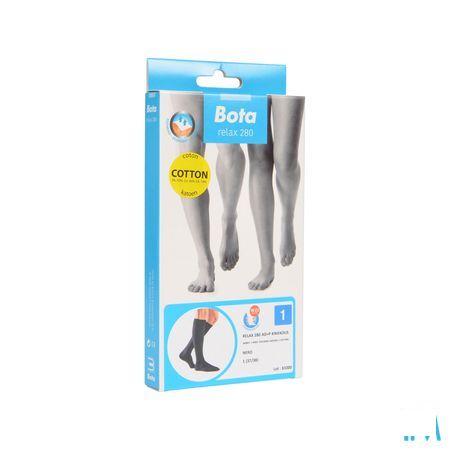 Bota Relax 280 Katoen Korte Kous Zwart N1  -  Bota