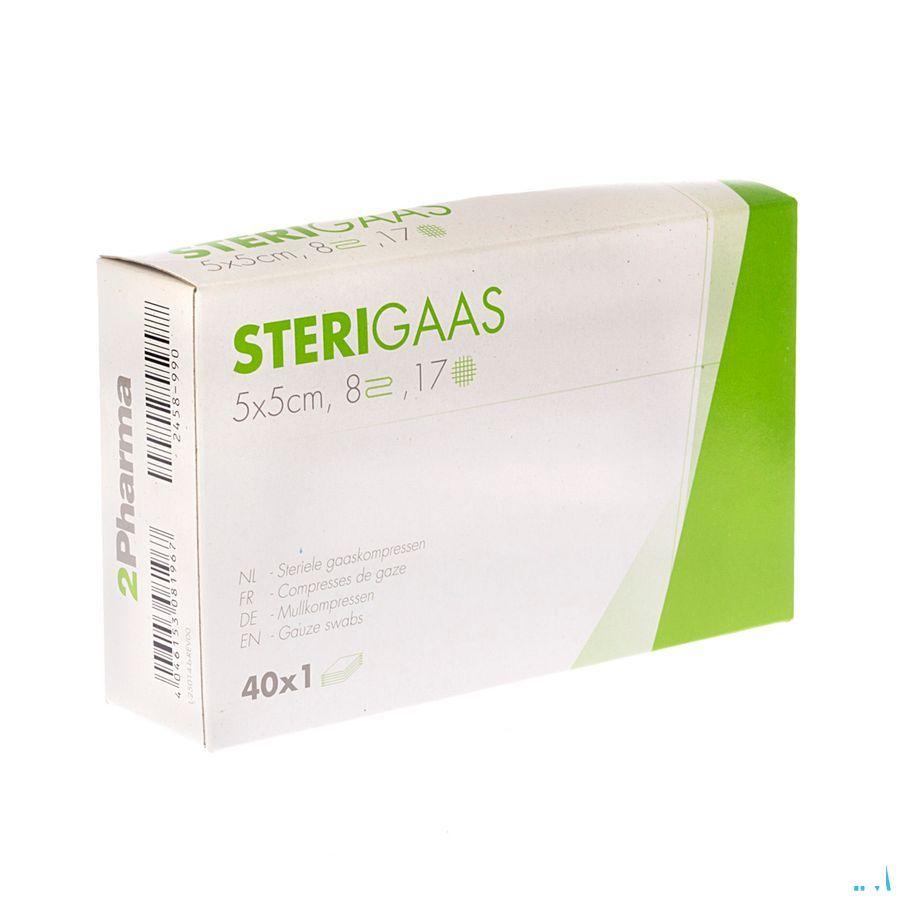 Sterigaas Kompres Steriel 8l 5,0x 5,0cm 40x1