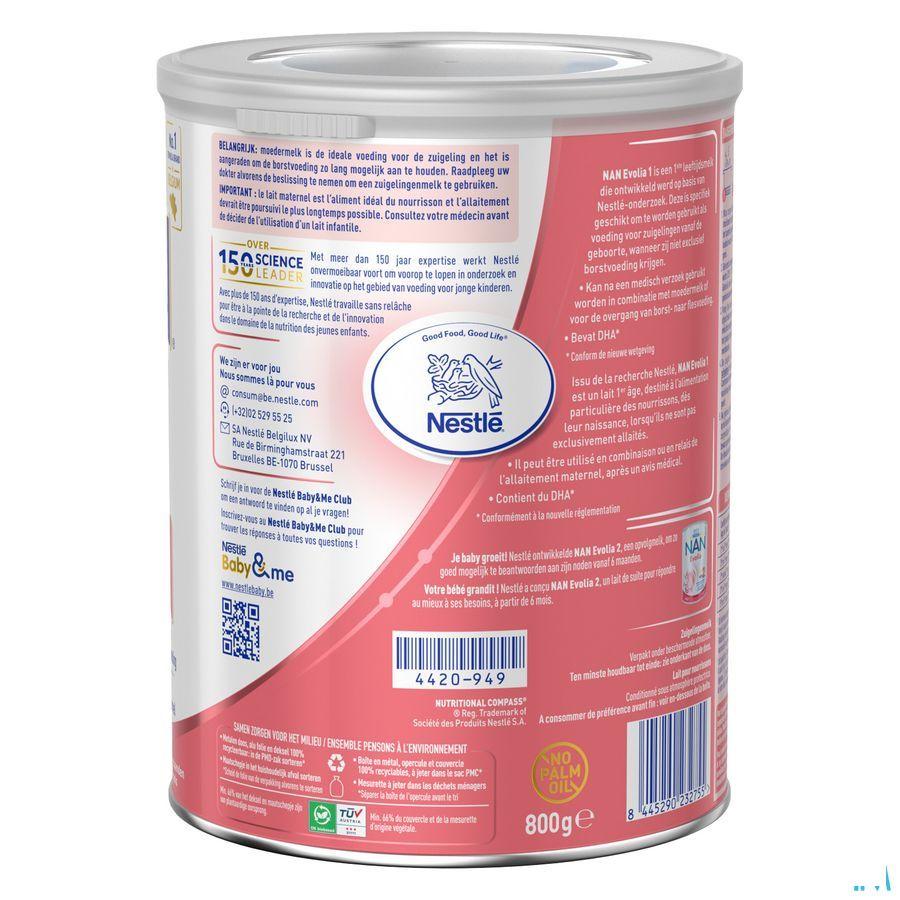 Nan Evolia 1 Lait Poudre 800 gr  -  Nestle