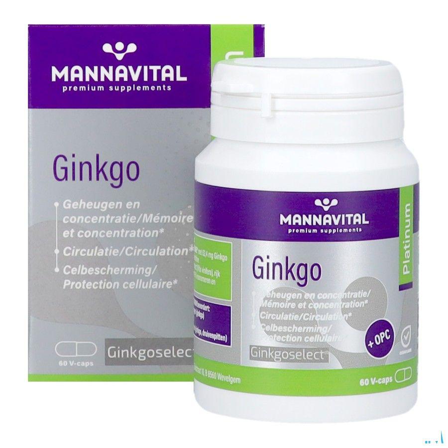 Mannavital Gingko V-caps 60  Copy