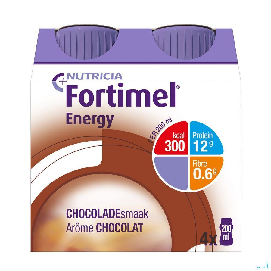 Fortimel Energy Chocolade 4x200 ml 2320497  -  Nutricia