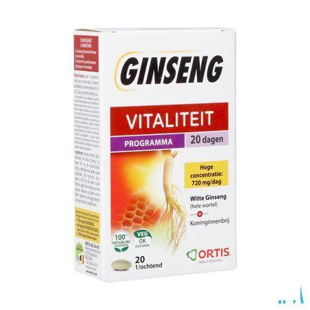 Ortis Vitalite Ginseng 20 Comp 20  -  Ortis