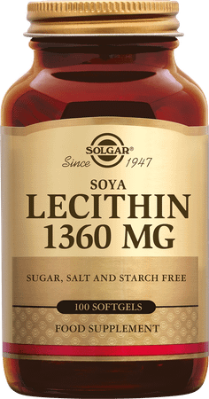 Solgar Lecithin Softgel 100X1360Mg  -  Solgar Vitamins