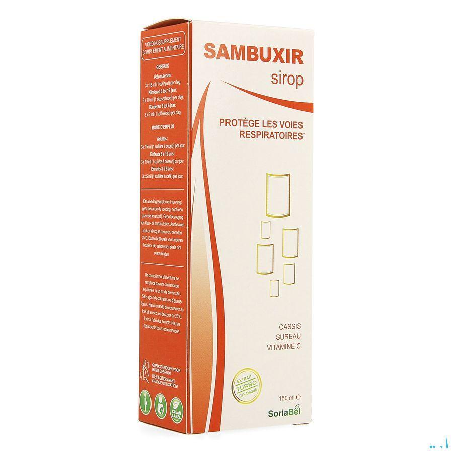Soria Sambuxir Siroop Vlierbes 150 ml  -  Soria Bel